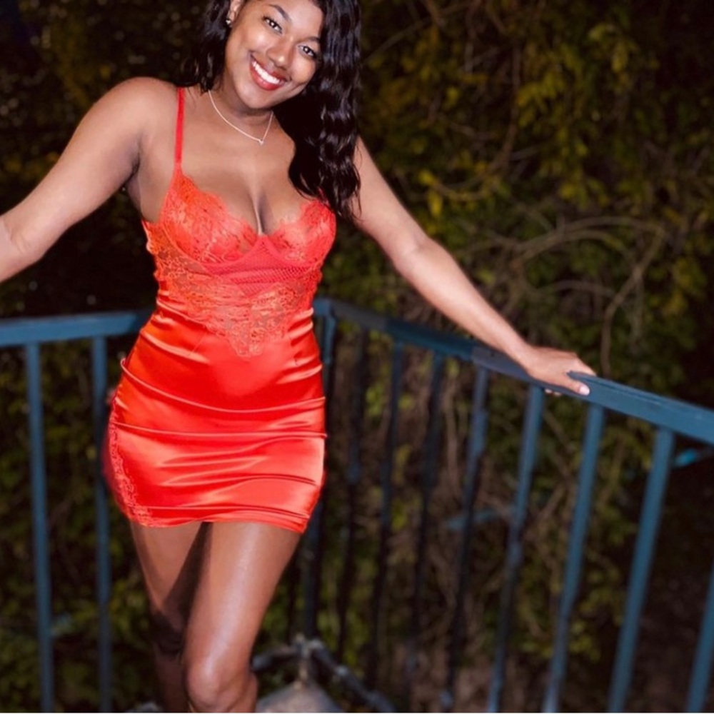 Satin Mini Dress